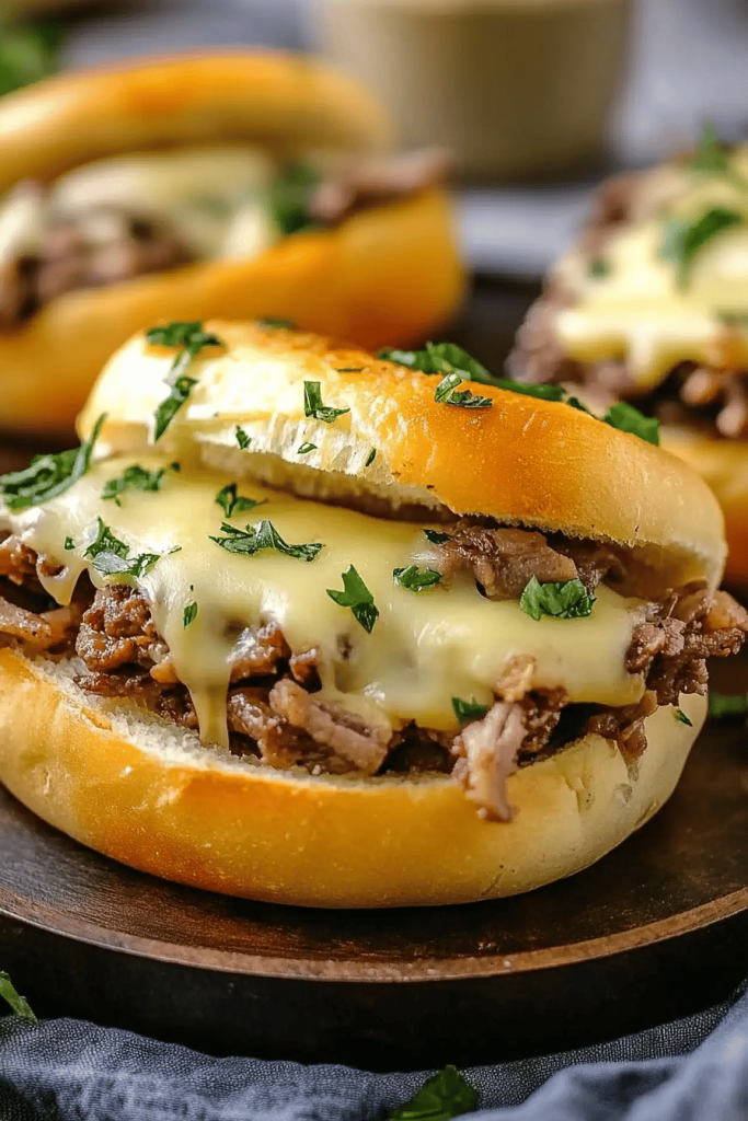 Air Fryer Philly Cheeses