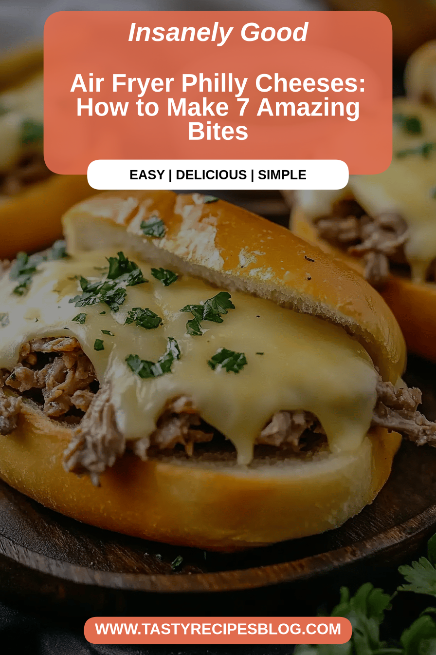 Air Fryer Philly Cheeses final dish beautifully presented and ready to serve