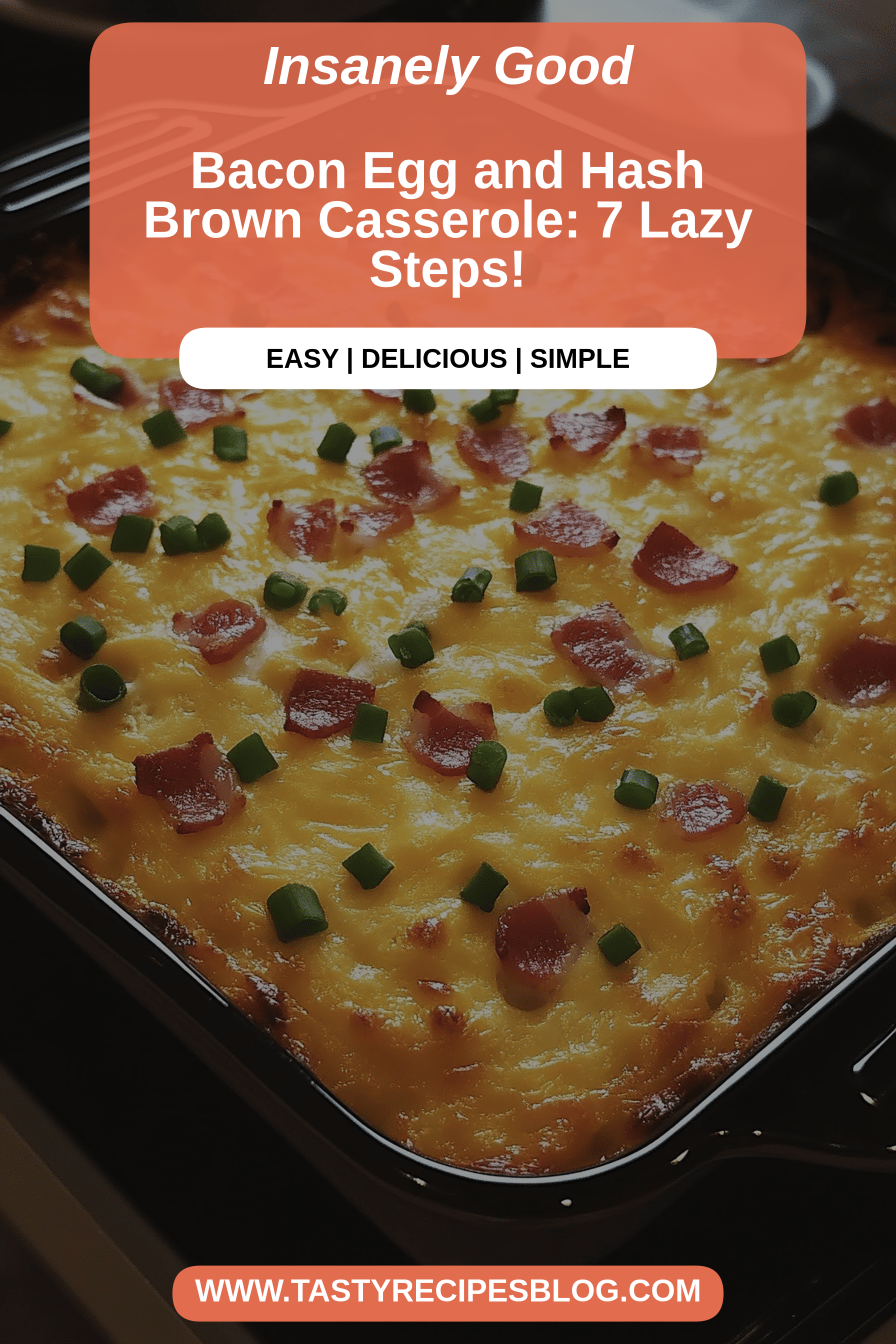 Bacon egg casserole final dish beautifully presented and ready to serve