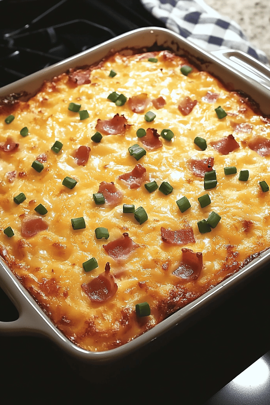 Bacon egg casserole slice on plate showing perfect texture and swirl pattern