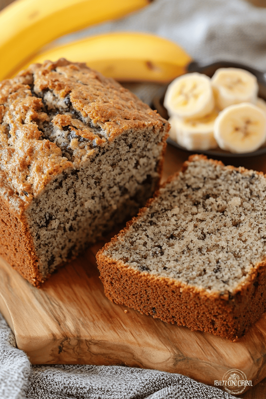 Banana Bread ingredients organized and measured on kitchen counter