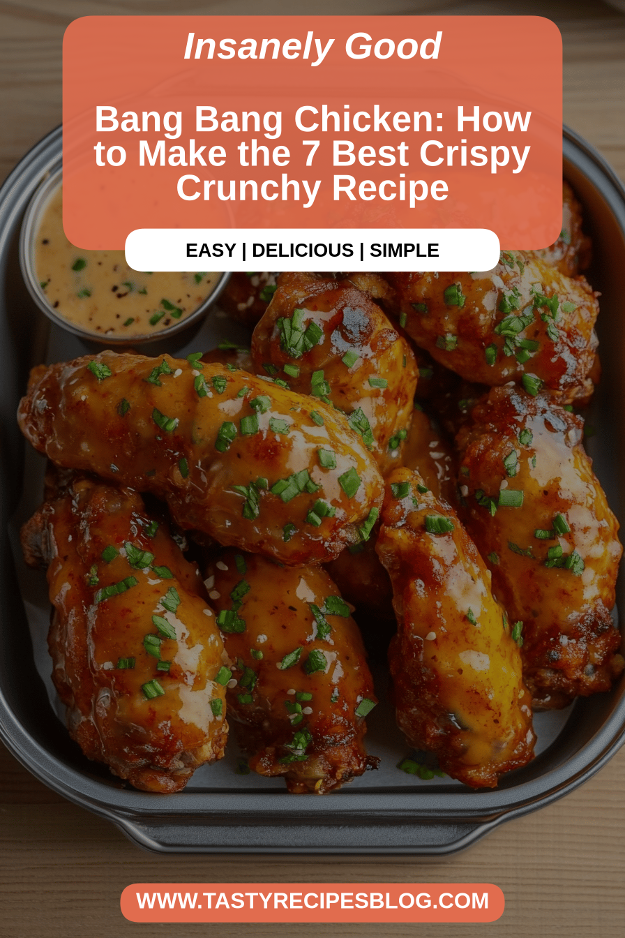 Bang Bang Chicken final dish beautifully presented and ready to serve