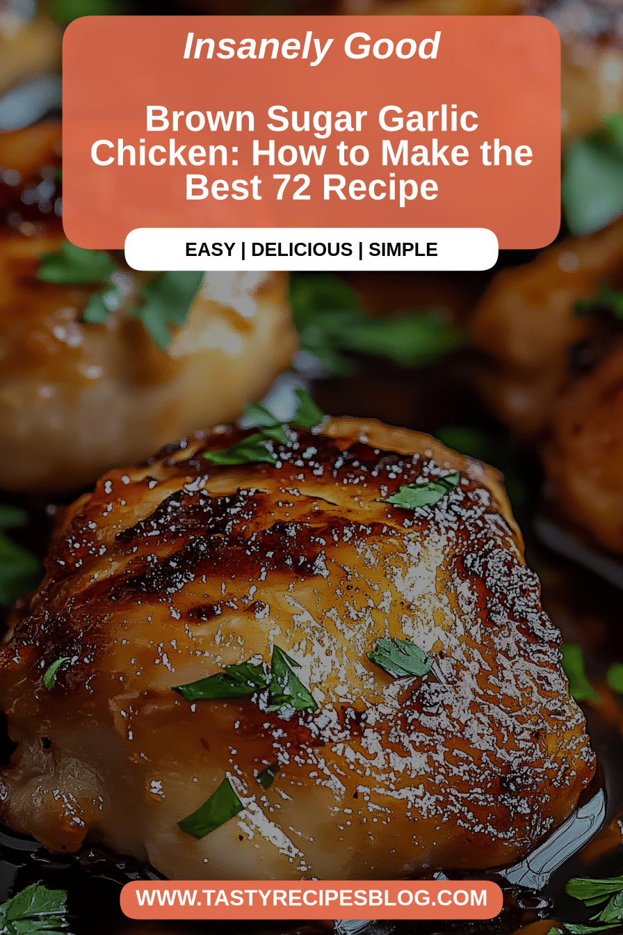 Brown Sugar Garlic Chicken final dish beautifully presented and ready to serve