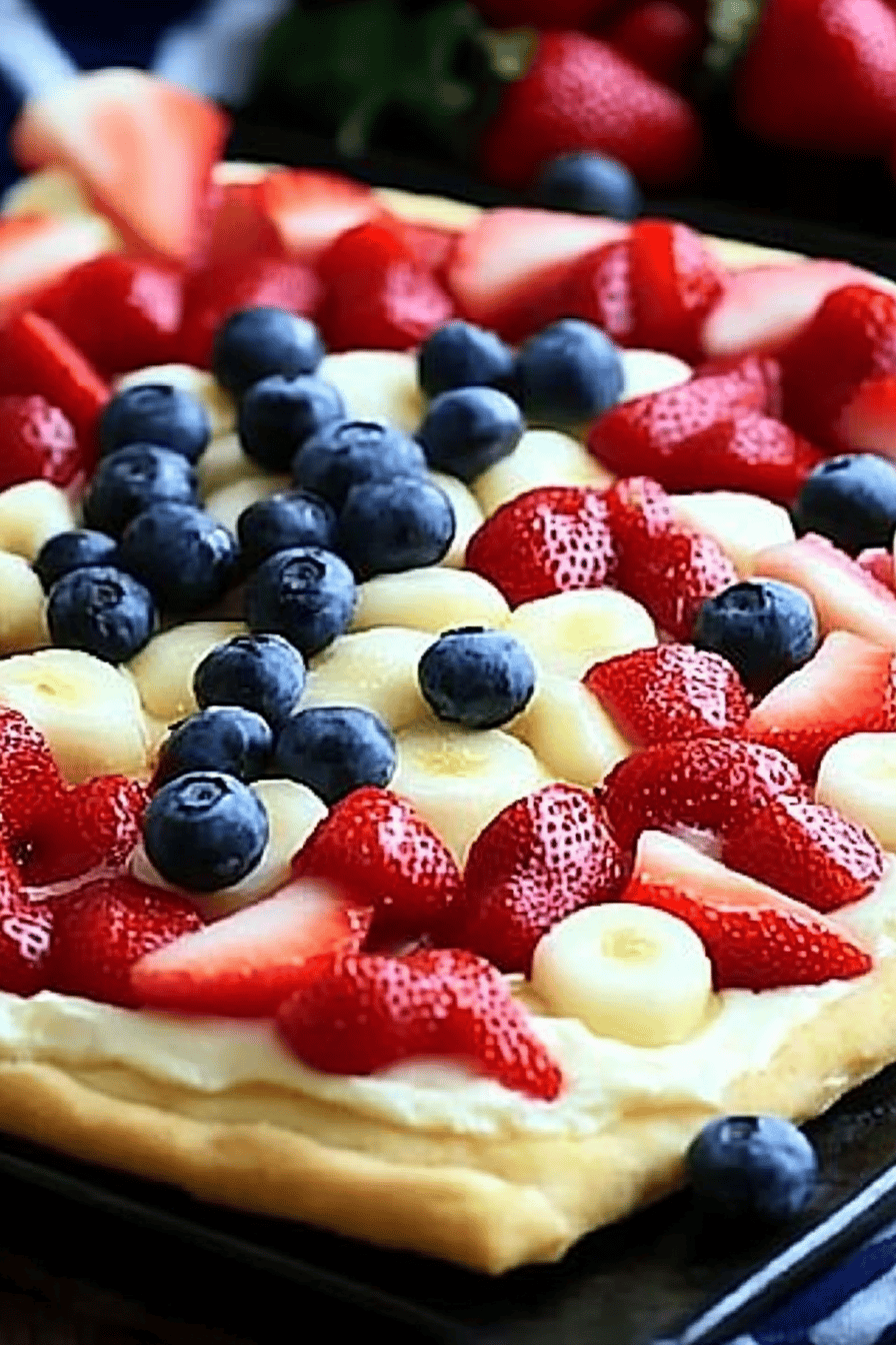 Fruit Pizza ingredients organized and measured on kitchen counter