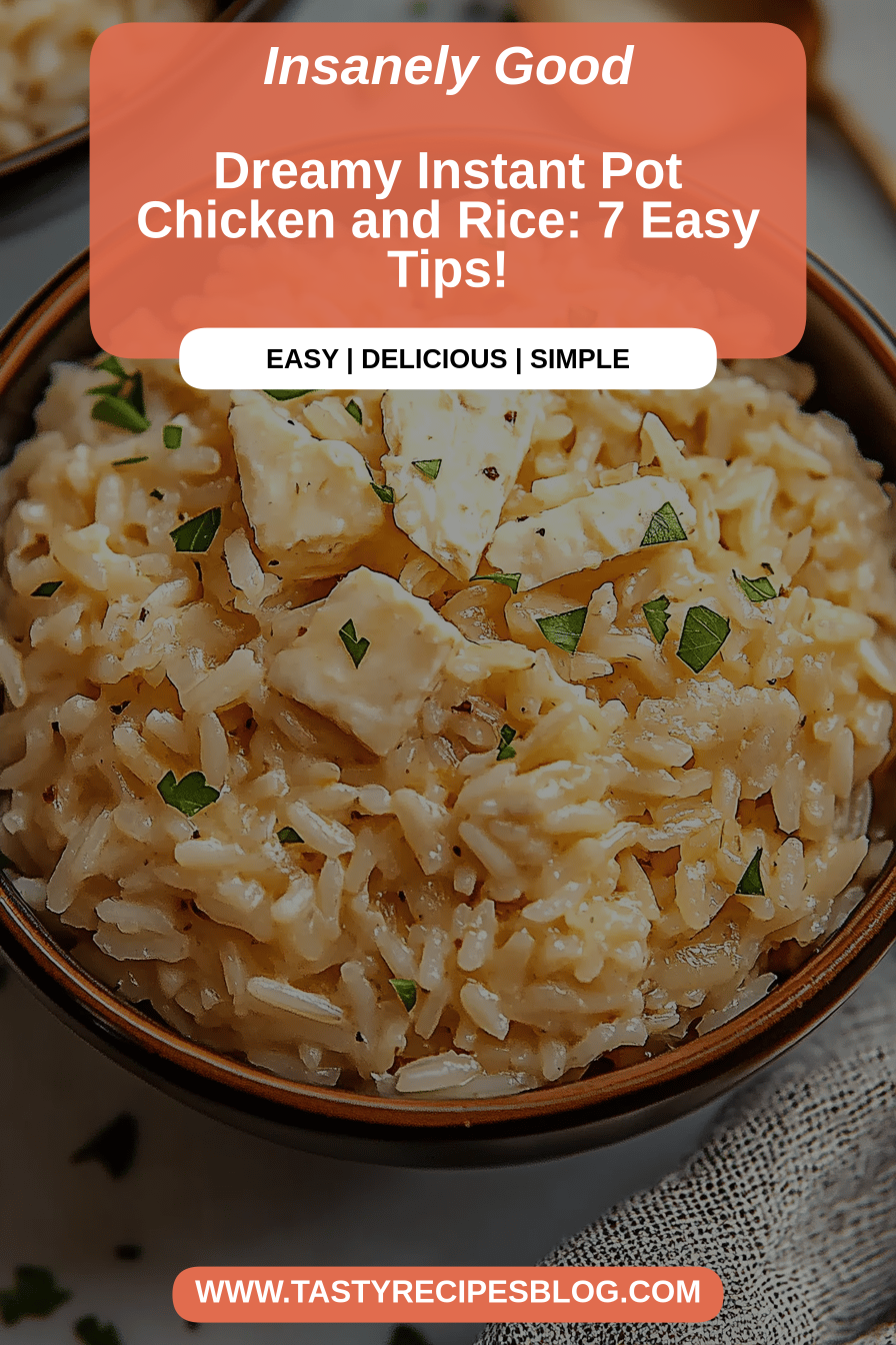 Instant Pot Chicken Rice final dish beautifully presented and ready to serve