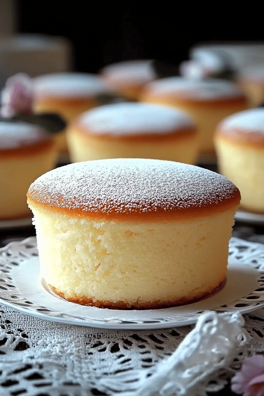 Japanese Cotton Cheesecake ingredients organized and measured on kitchen counter