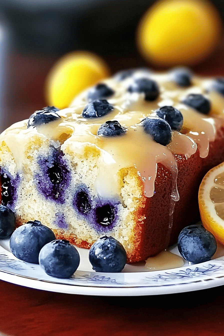 Lemon blueberry loaf ingredients organized and measured on kitchen counter