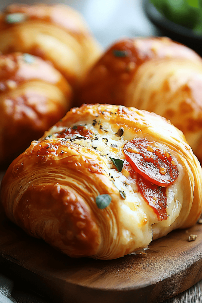 Mozzarella Pepperoni Croissant Rolls