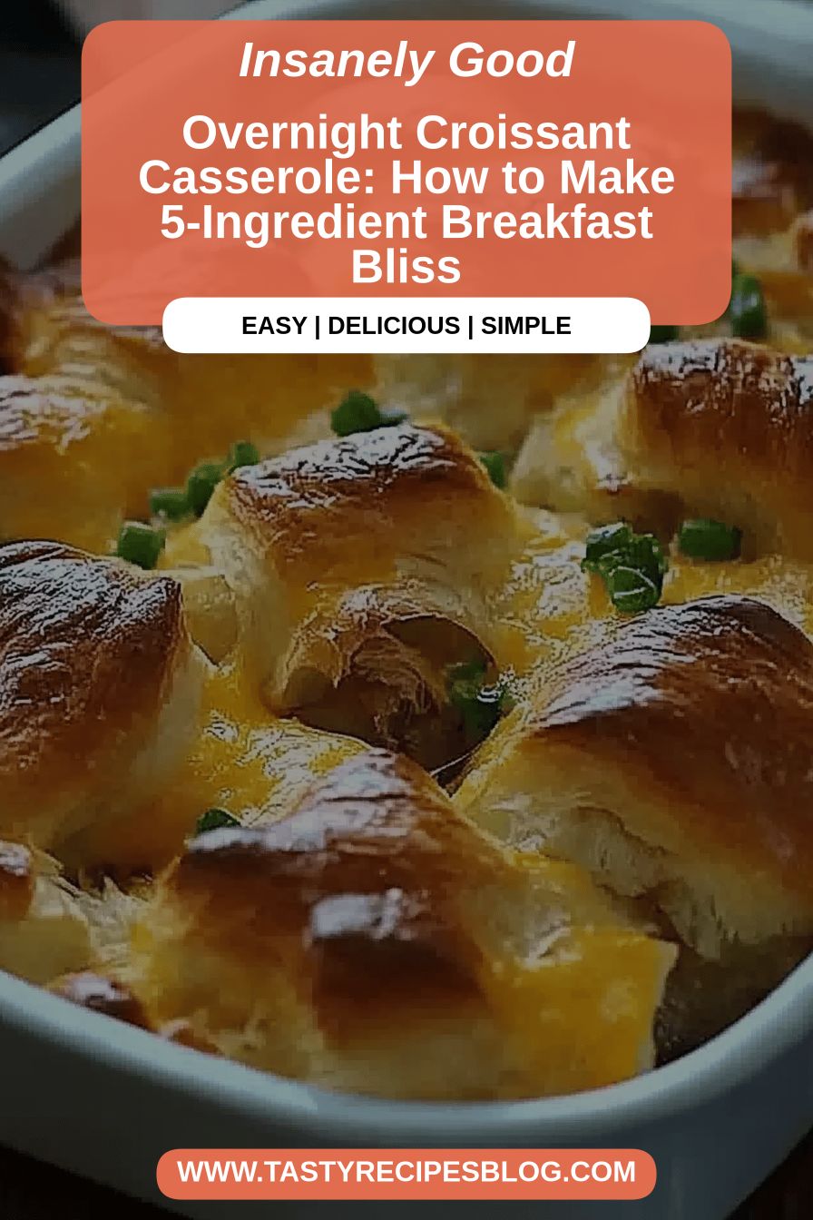 Overnight Croissant Casserole final dish beautifully presented and ready to serve