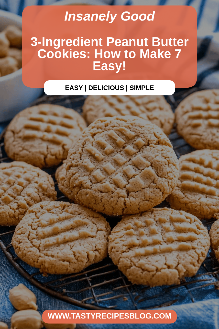 Peanut Butter Cookies final dish beautifully presented and ready to serve