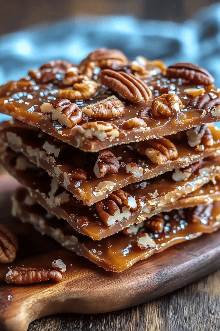 Pecan pie bark ingredients organized and measured on kitchen counter