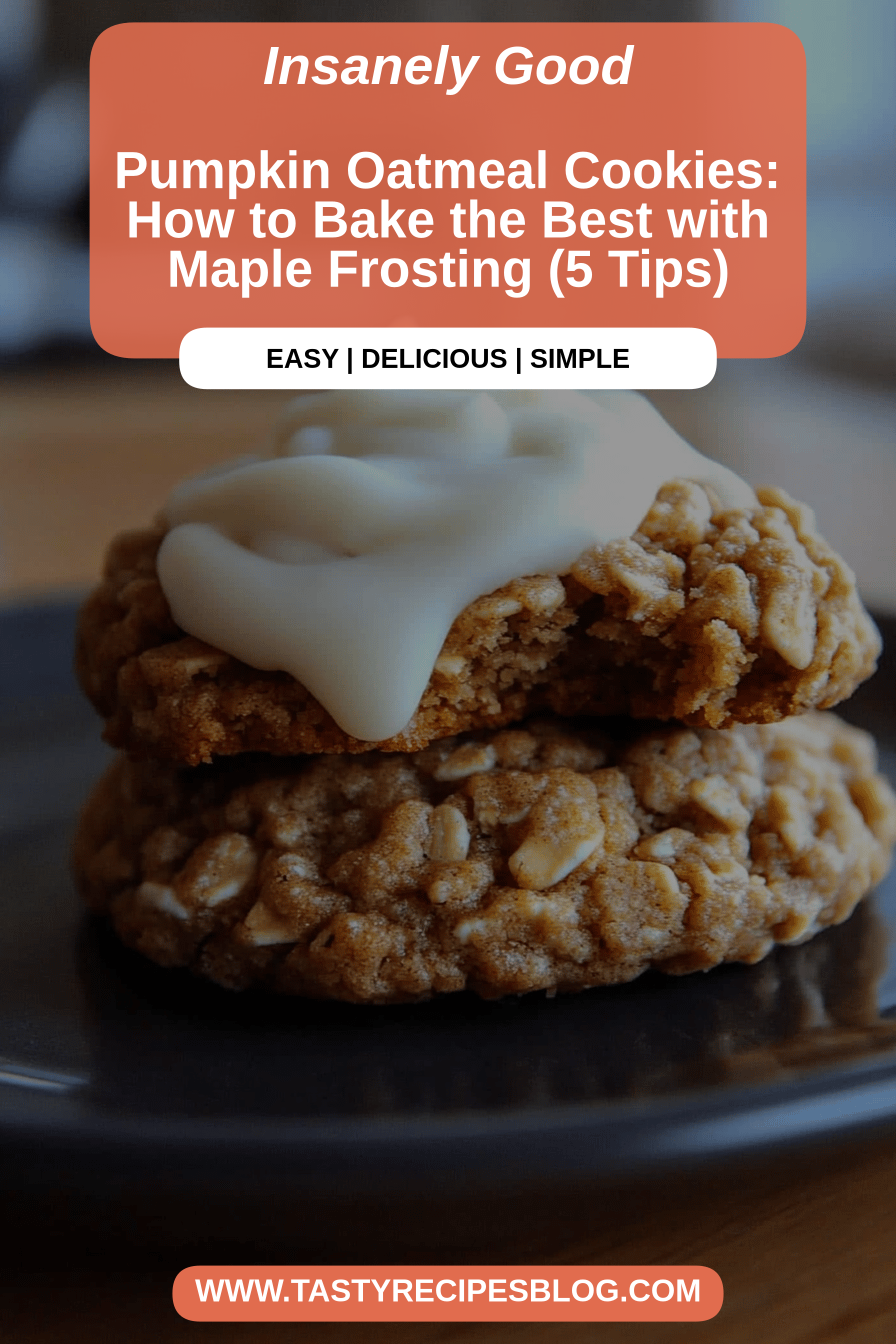 Pumpkin oatmeal cookies final dish beautifully presented and ready to serve