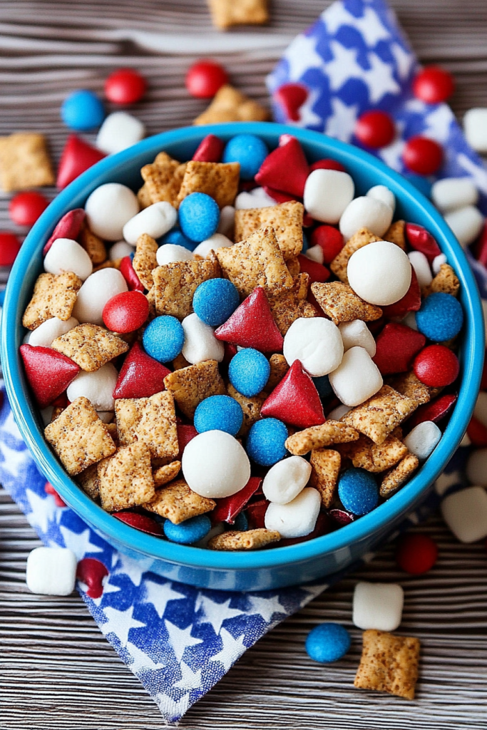 Red White Blue Snack Mix
