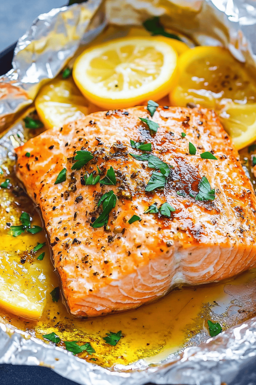Sheet Pan Salmon slice on plate showing perfect texture and swirl pattern