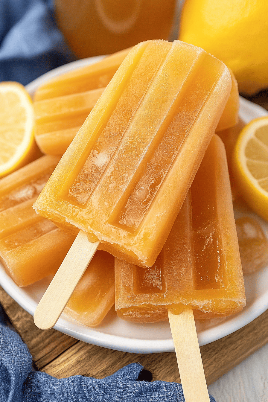 Sweet Tea Lemonade Pops ingredients organized and measured on kitchen counter