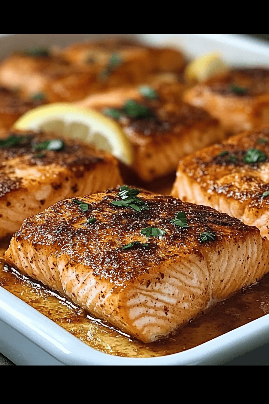 Texas Roadhouse Salmon ingredients organized and measured on kitchen counter