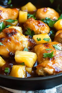 Whiskey Pineapple Chicken