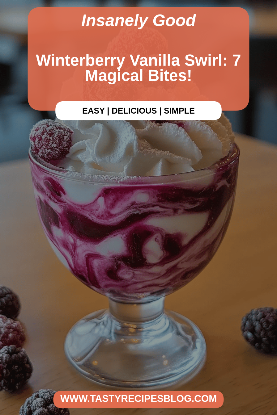 Winterberry Vanilla Swirl final dish beautifully presented and ready to serve
