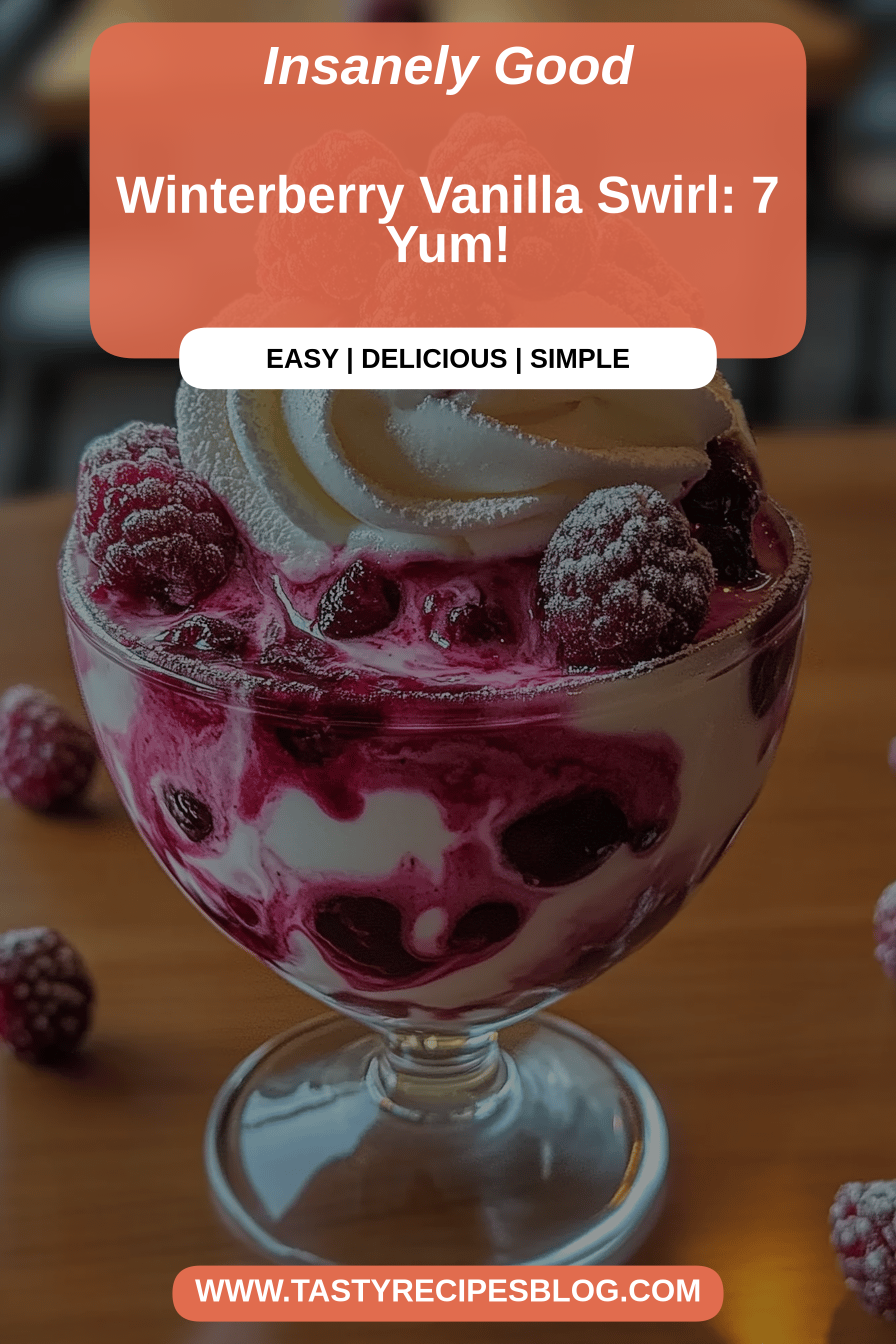 Winterberry Vanilla Swirl final dish beautifully presented and ready to serve