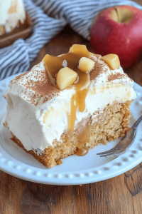 apple spice poke cake