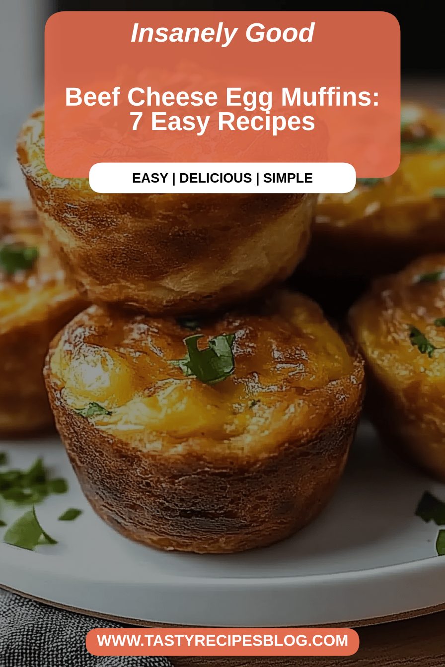 beef cheese egg muffins final dish beautifully presented and ready to serve