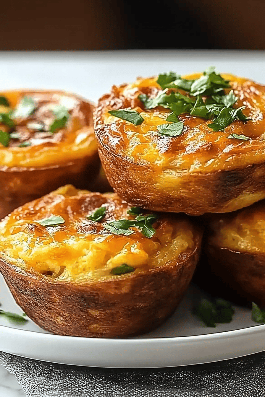 beef cheese egg muffins slice on plate showing perfect texture and swirl pattern