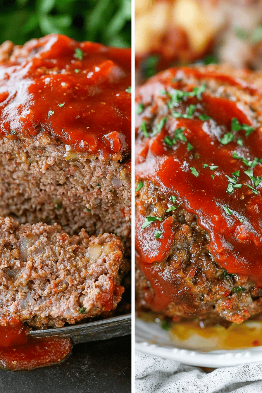 best meatloaf recipe ingredients organized and measured on kitchen counter