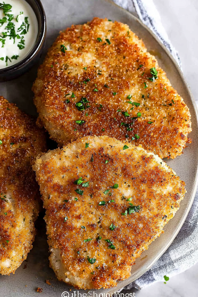 breaded pork chops
