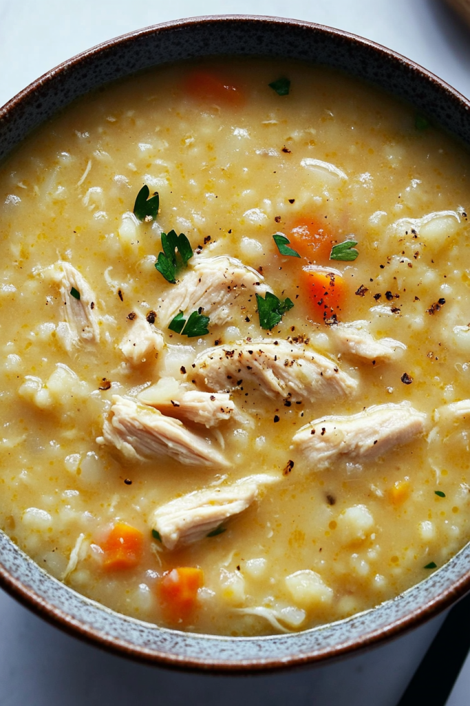 cauliflower chicken soup
