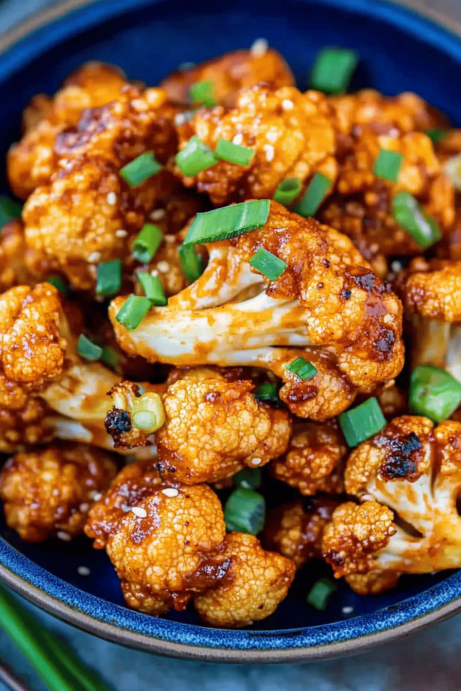 cauliflower wings ingredients organized and measured on kitchen counter