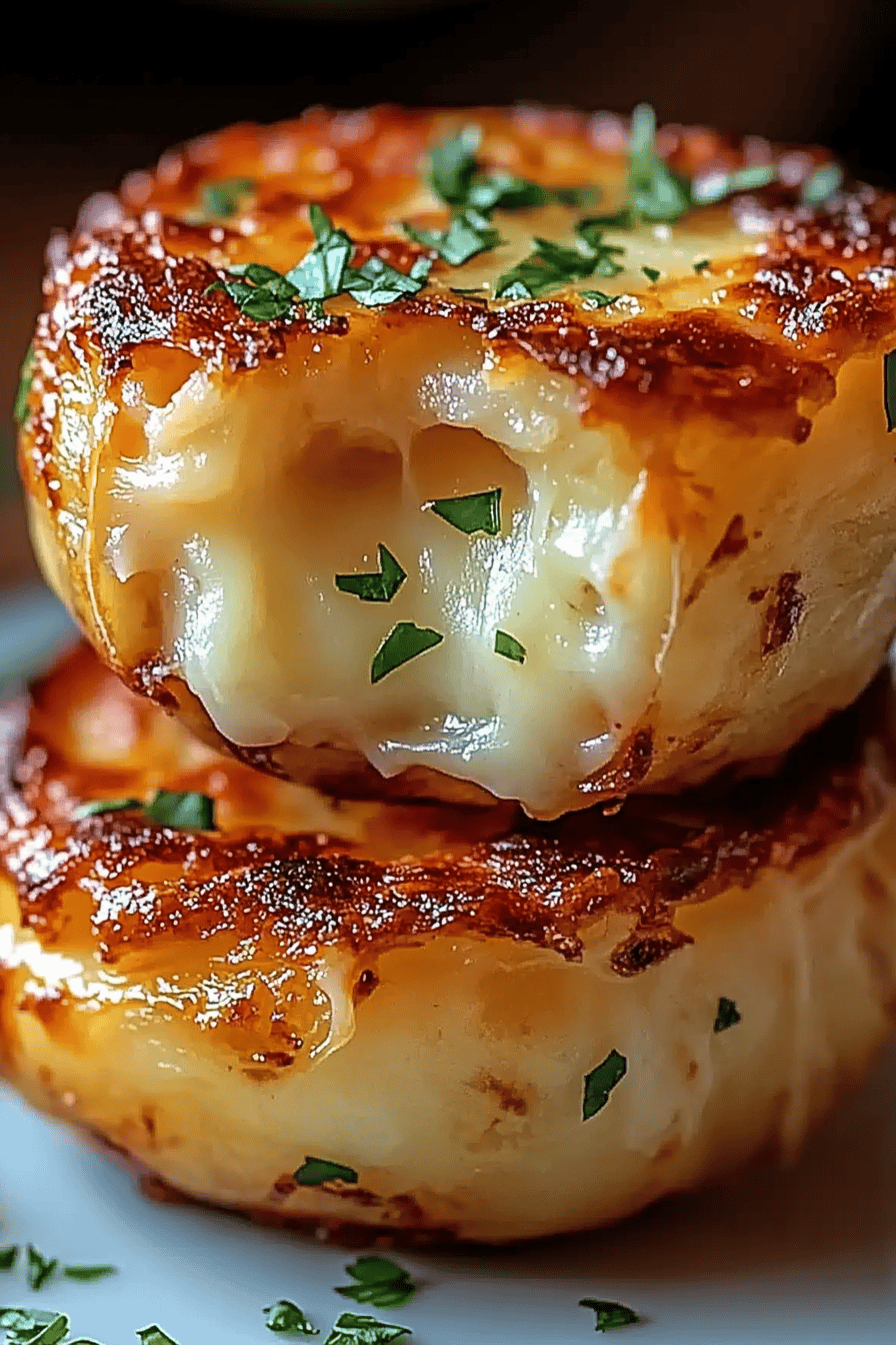 cheesy potato puff bites ingredients organized and measured on kitchen counter