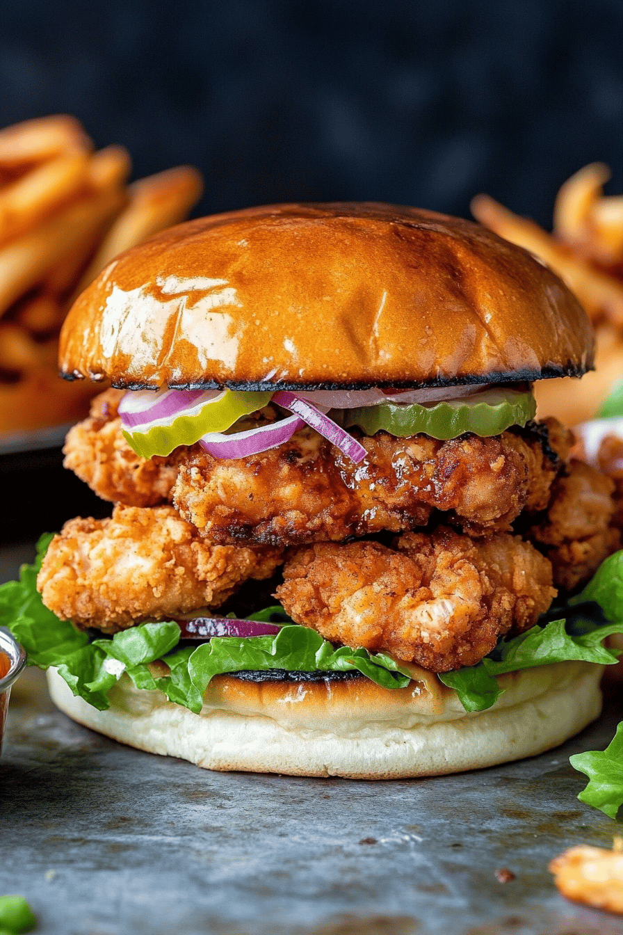 chicken burger ingredients organized and measured on kitchen counter
