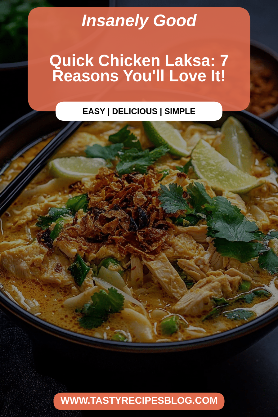 chicken laksa final dish beautifully presented and ready to serve