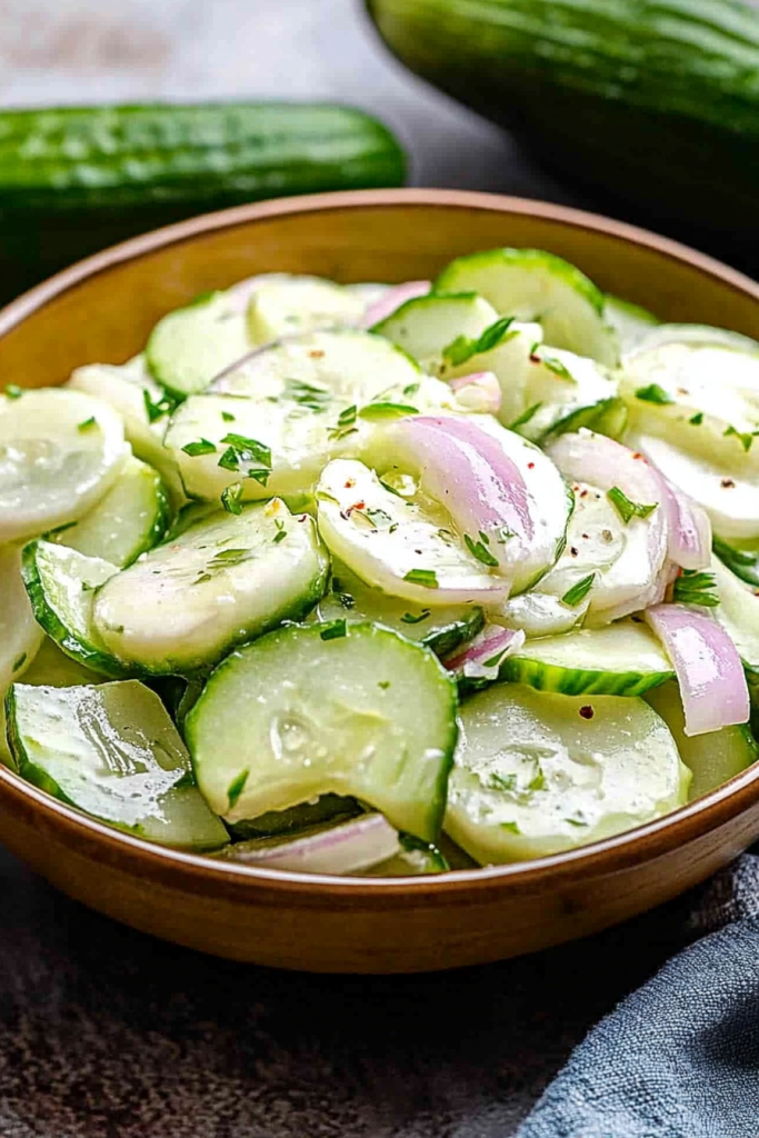 creamy cucumber salad