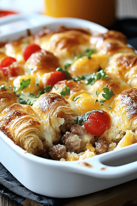 croissant breakfast casserole