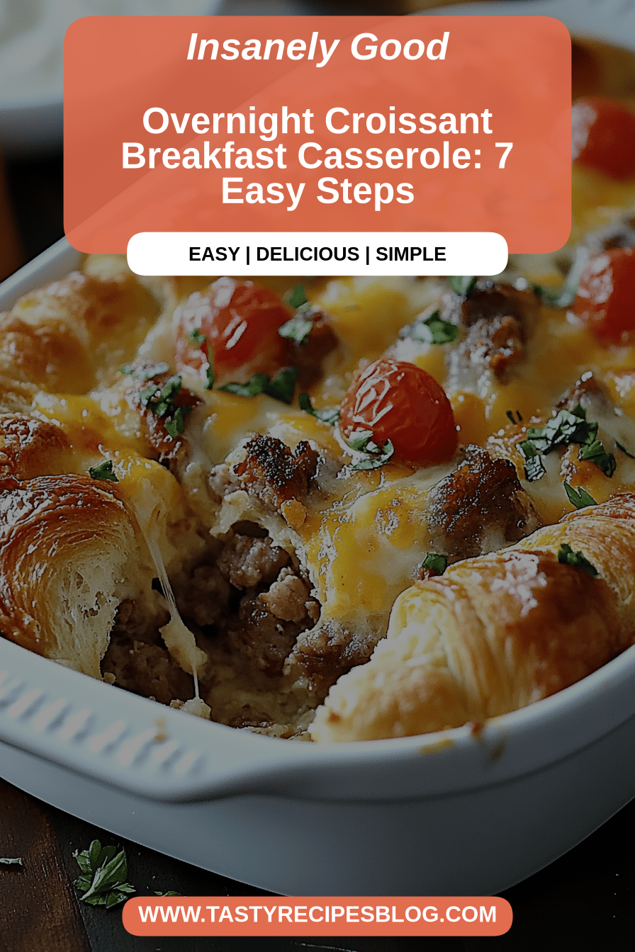 croissant breakfast casserole final dish beautifully presented and ready to serve