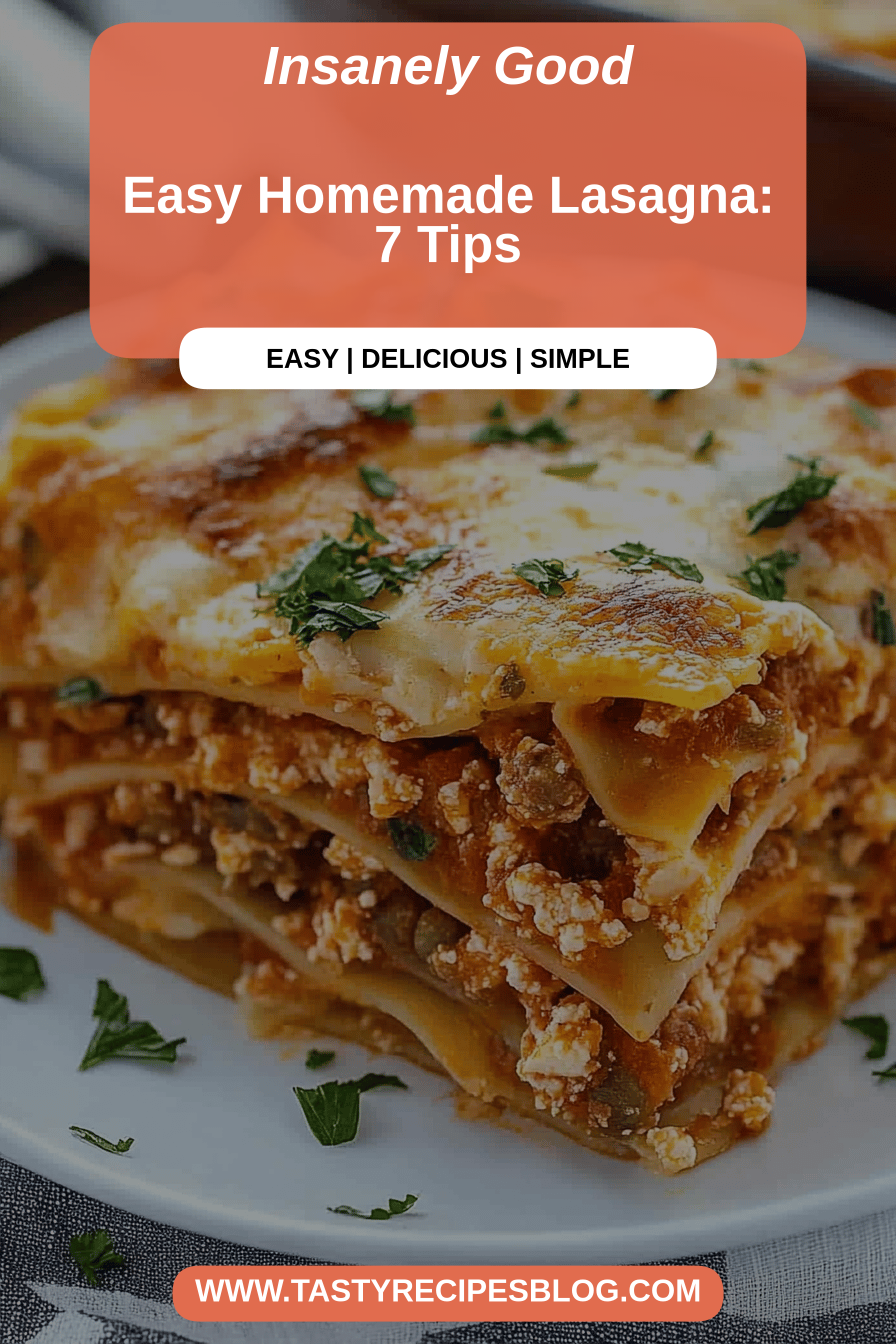 easy homemade lasagna final dish beautifully presented and ready to serve