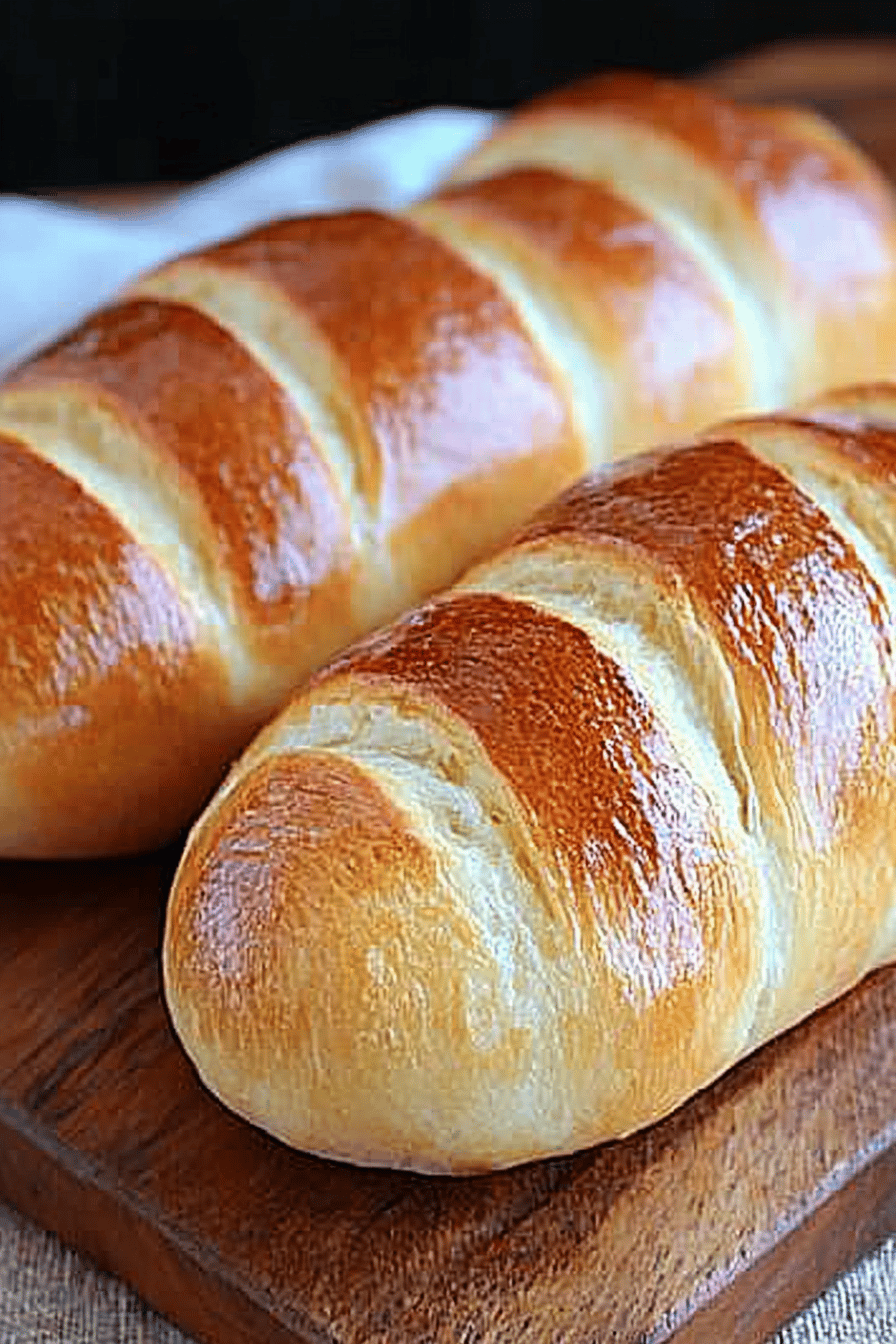 fluffy french bread slice on plate showing perfect texture and swirl pattern