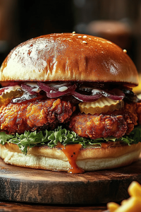 hot honey chicken sandwich