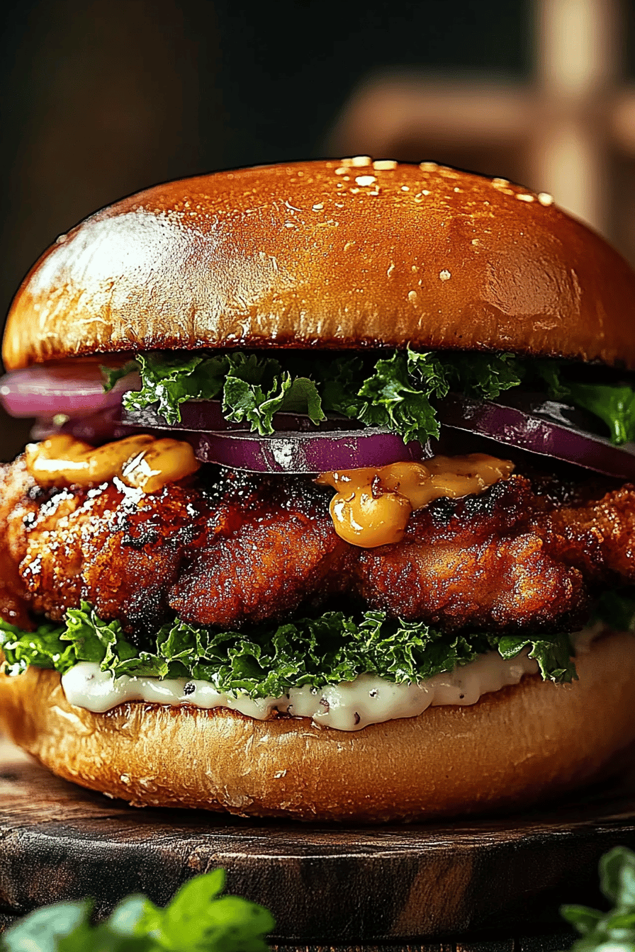 hot honey chicken sandwich ingredients organized and measured on kitchen counter