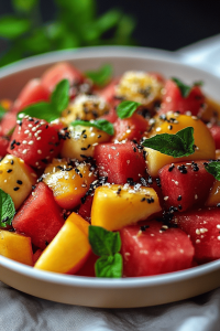 peach watermelon salad