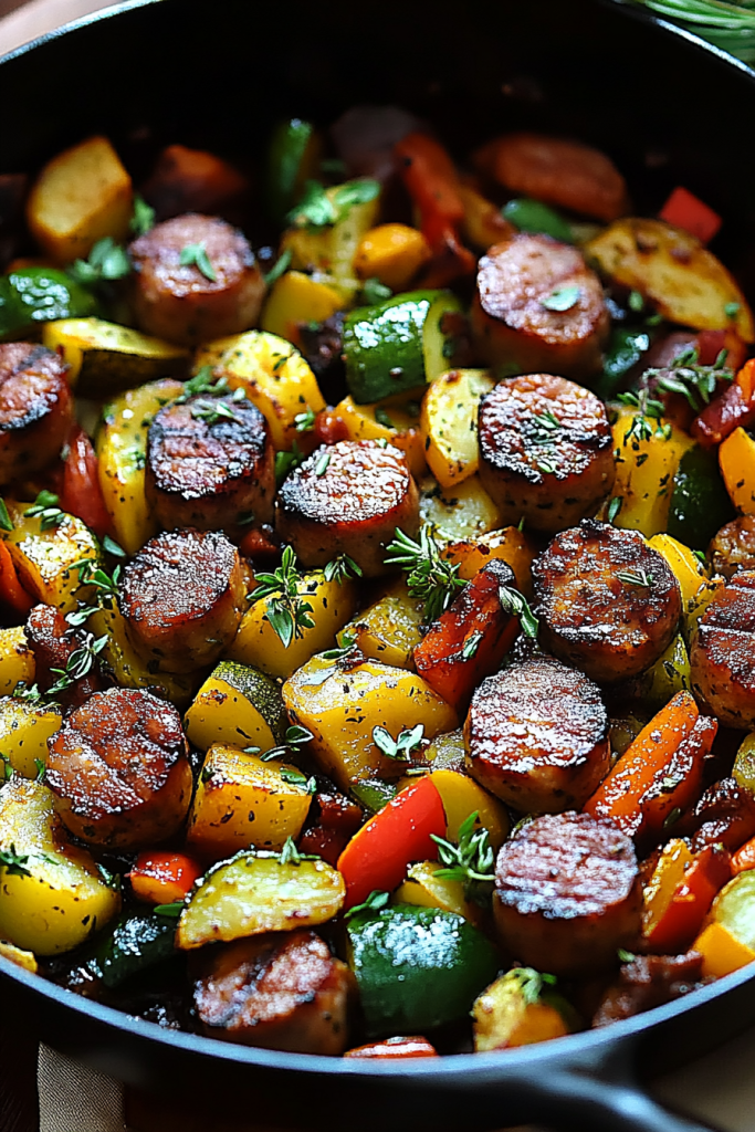 sausage and veggies skillet