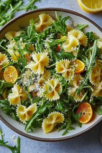 Lemon Arugula Pasta Salad