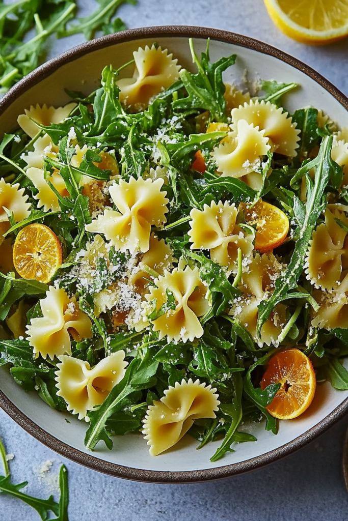 Lemon Arugula Pasta Salad