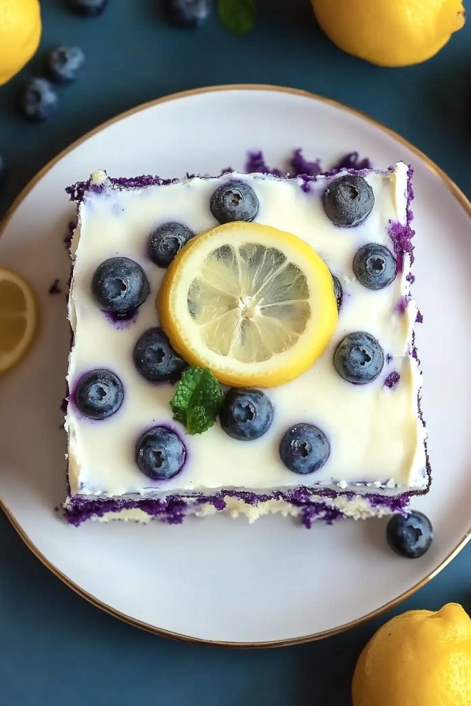 Lemon Blueberry Sheet Cake