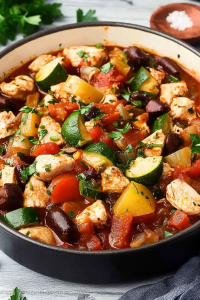 Mediterranean chicken casserole