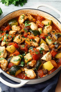 Mediterranean chicken casserole