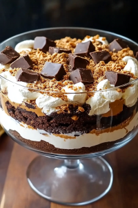 Peanut Butter Cup Brownie Trifle