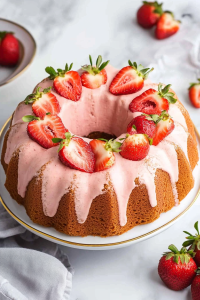 Strawberry Pound Cake