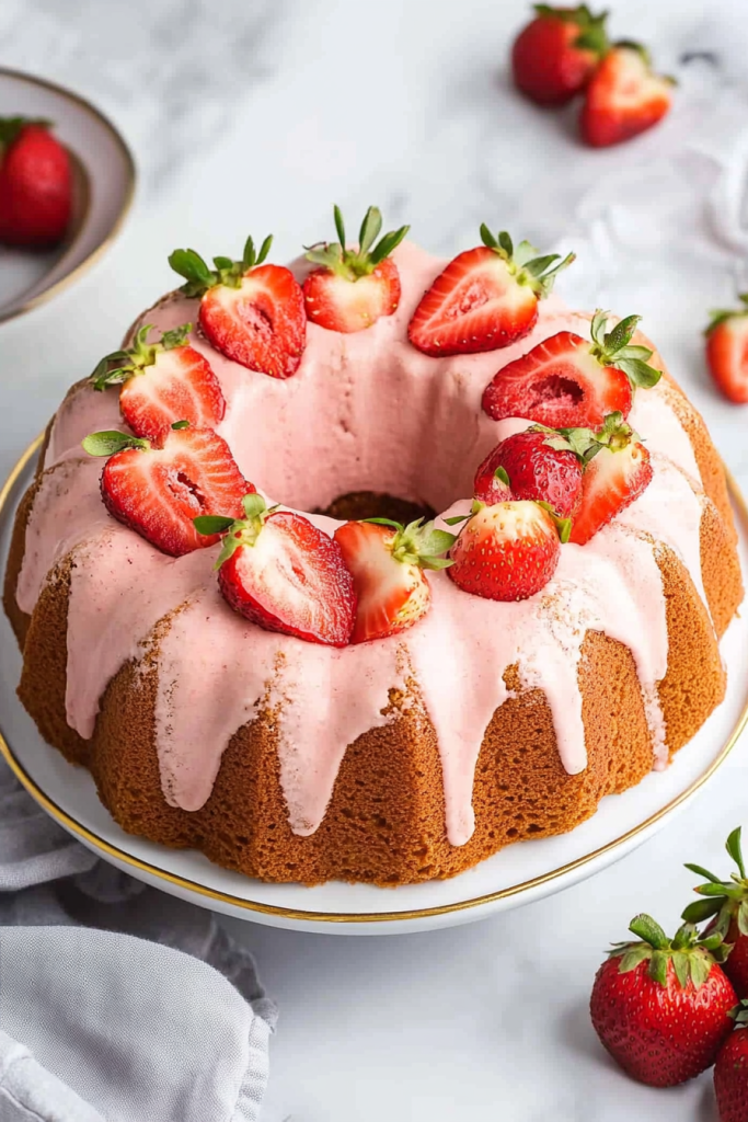 Strawberry Pound Cake
